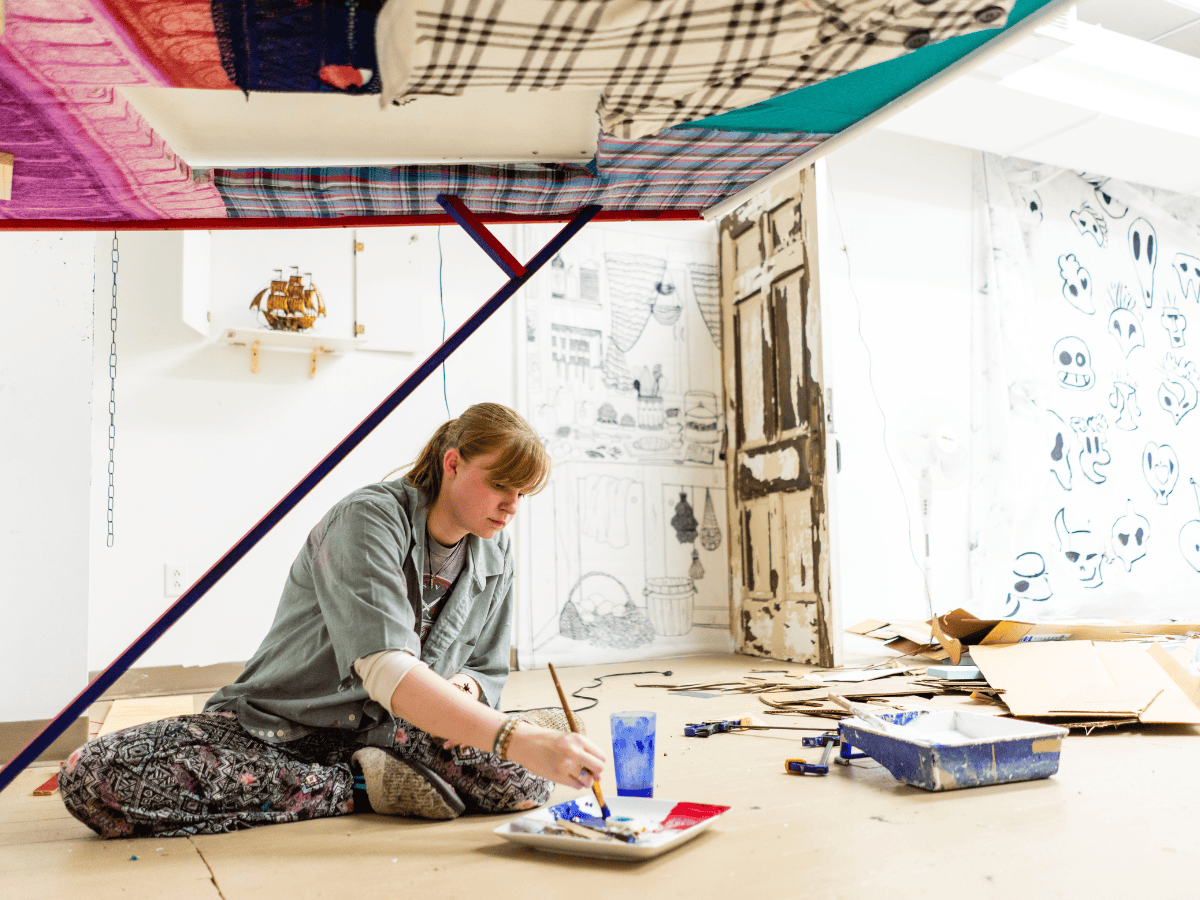 Arts Education MVNU Mount Vernon Nazarene University Buchwald Center student studio