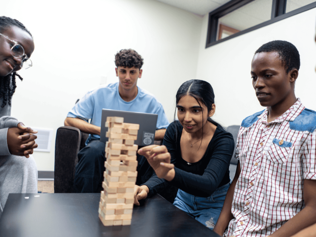 The Dwelling MVNU Mount Vernon Nazarene University Intercultural Affairs students playing game
