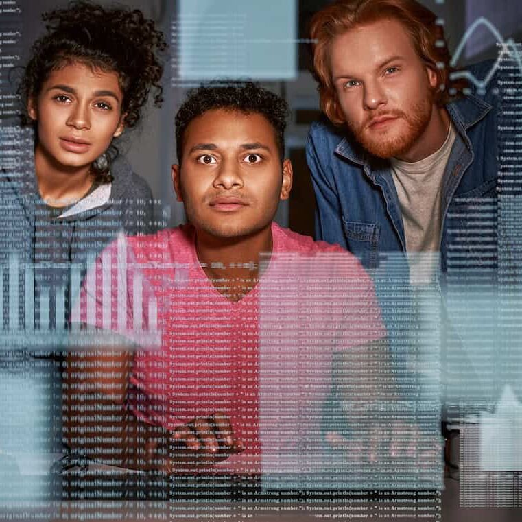 Marketing department and analytics team are discussing campaign results